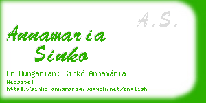 annamaria sinko business card